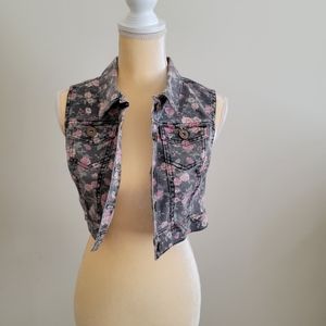 High Way Jeans Floral Vest